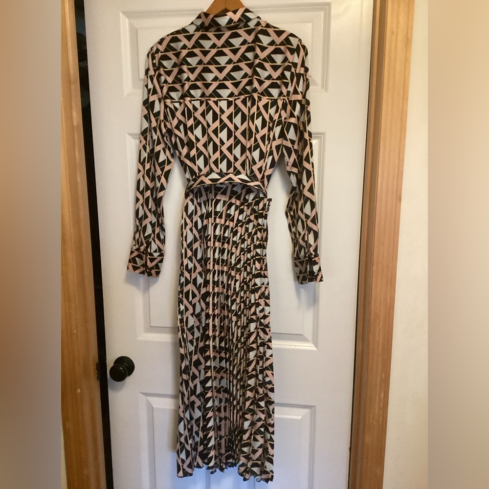 Black and White Bateau Neck Bishop Sleeve Sundress